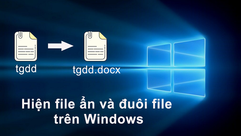 Cách ẩn hiện phần đuôi mở rộng của File