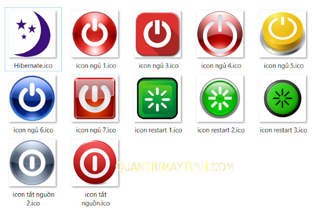 Tạo nút shortcut Shutdown, Sleep (Stand by), Restart, Hibernate trên Desktop